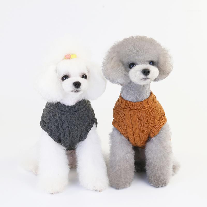 

Solid Dog Clothes Warm Sweater Vest for Dogs Soft Woolen Trendy Costum Small Teddy Autumn Winter Dark Gray Girl Ropa Para Perro1, Sss-6