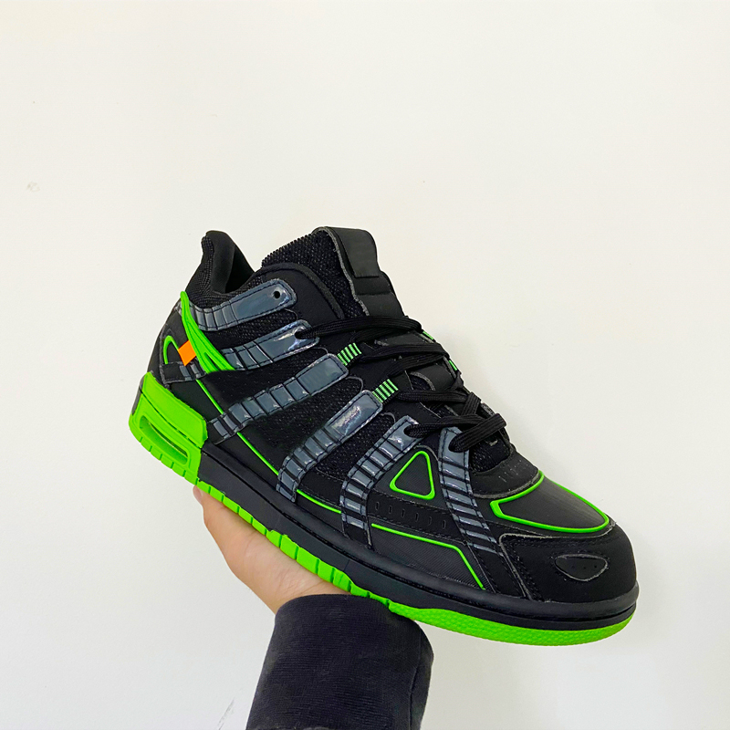 

2020 Low SB Rubber Dunk GREEN STRIKE Black Green Mens Basketball Shoes Chunky Sport Sneakers Size US7-US12