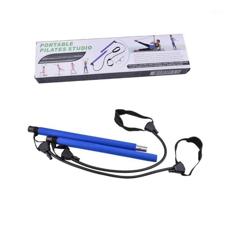 

Pilates Rod Yoga Rally Bar Chest Expander Arm Force Bar Squat Rally Pilates Fitness Equipment1, Blue