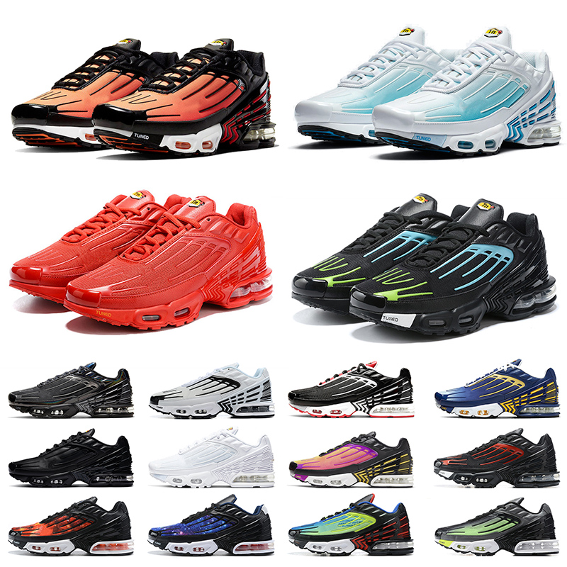 

2020 tn plus 3 chaussures TUNED mens running shoes black outdoor men women sneakers sports mens trainer size 36-45, 14 black white spots 39-45