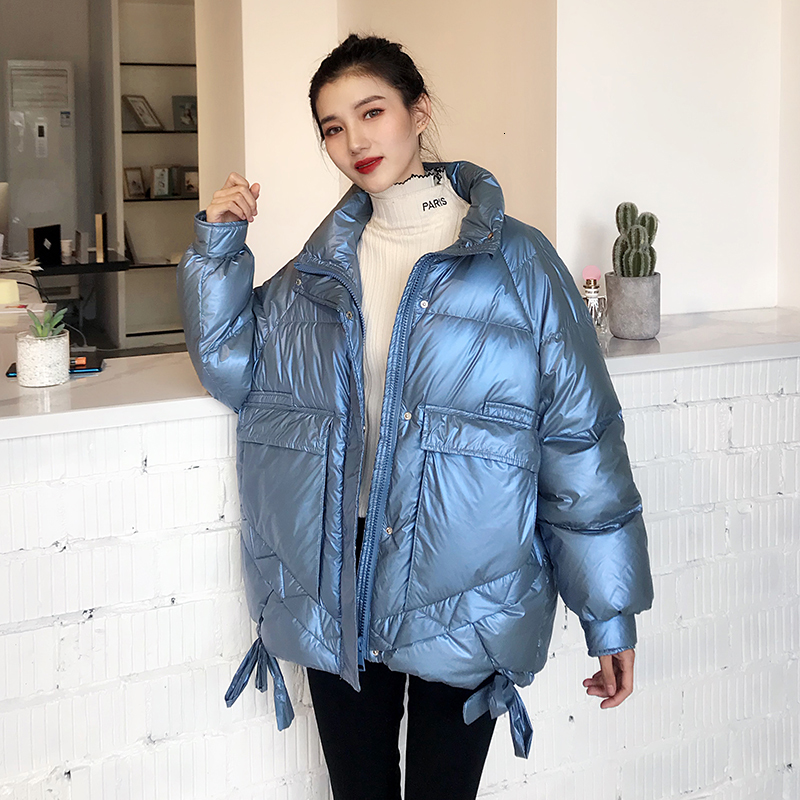 

2021 New Women Winter Short Bright Color for Coat 90% From White Low Ranges Heavy Pink Gulp Hot Score GGNA, Green