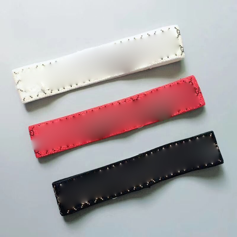 

Wholesale Designer Black Red White Brand Letter prind Headbands stripe Elastic Headband for Women and Men Luxury Sport Hair Bands Girl Retro, Silver