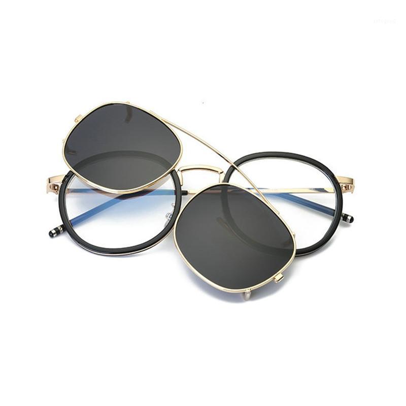 

Sunglasses Retro Men Myopia Polarized Clip Punk Driving Glasses On Dual Purpose Mirror Goggles FML1