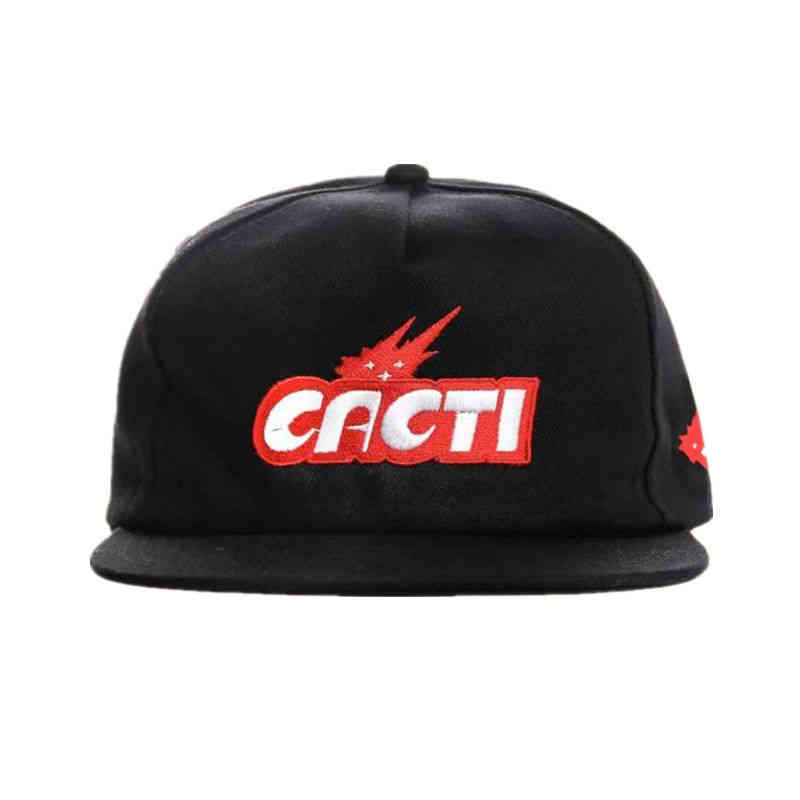 

Travis Scotts CACTI Snapback Cotton Embroidery Baseball Cap For Men Women Adjustable Hip Hop Dad Hat Bone Drop, Black