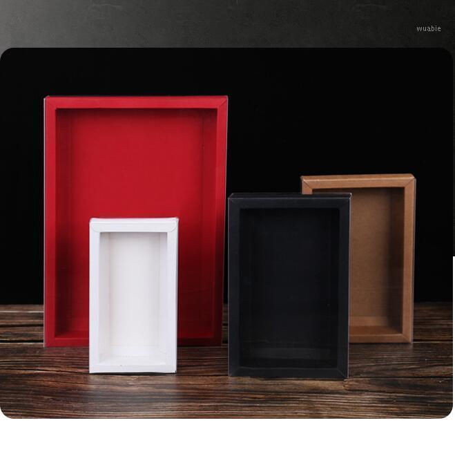 

25pcs Drawer Paper PVC Cover Packaging Box Kraft Cardboard Box For Packaging Candy Cookie DIY Gift Boxes1