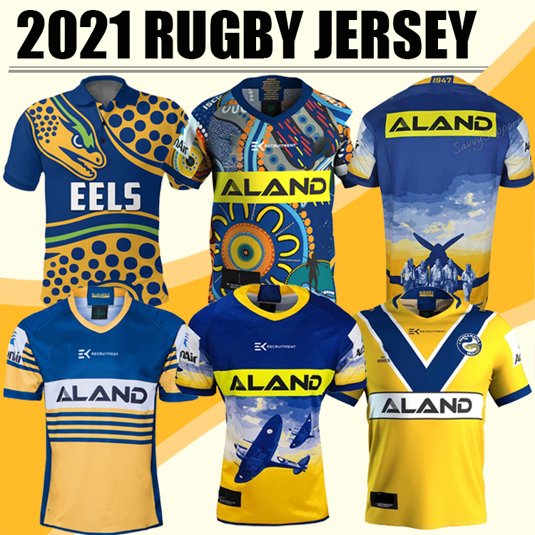 

top Parramatta Eels ANZAC Commemorative Edition Rugby Jersey Parramatta Eels Indigenous Jersey shirt Australia nrl rugby league jerseys, Yellow