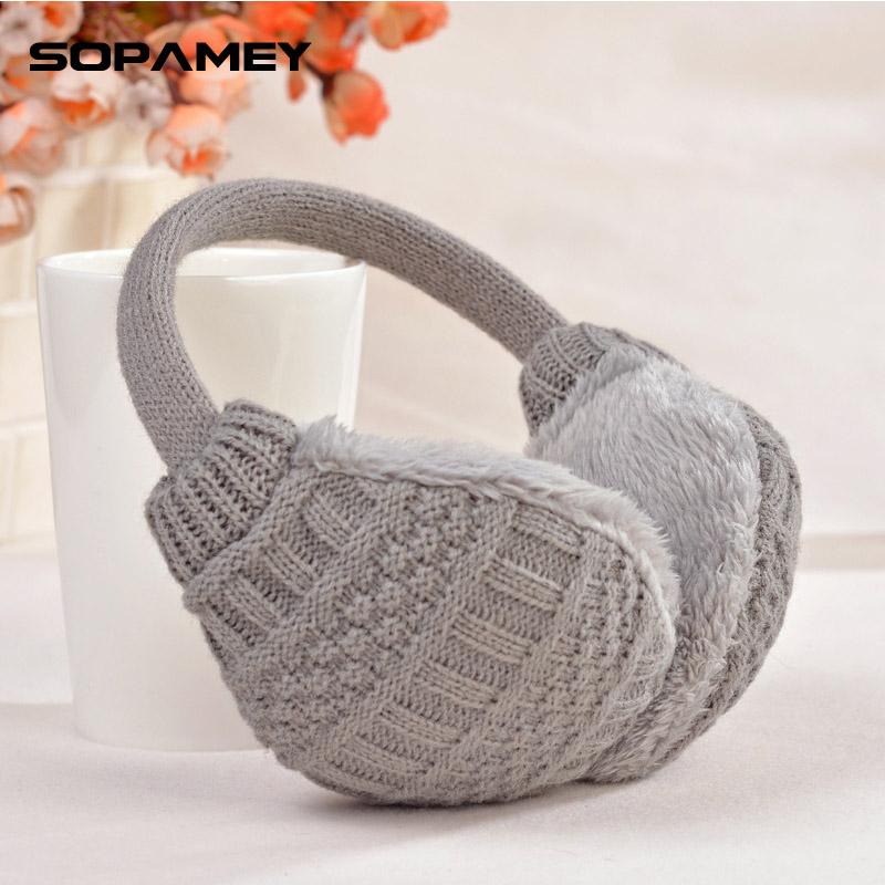 

2020 New Winter Warm Earmuffs Knitted Women Ear Muffs for Man Earmuffs for Girls and Boys Gift Ear Warmers Winter Earmuff Brand