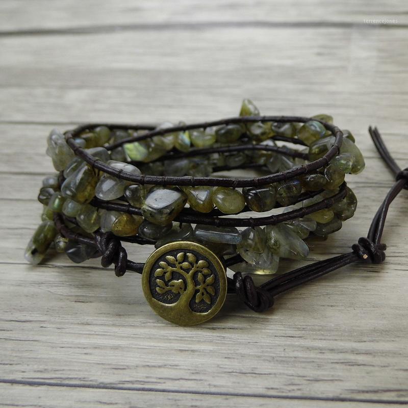 

Tennis Raw Stone Labradorite Wrap Bracelet Boho Yoga Leather Jewelry Jewelry1