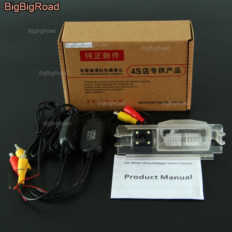 

BigBigRoad For Sandero / Dacia Sandero II 2012 2013 2014 2020 2020 Wireless Camera Car Rear View Reversing Camera