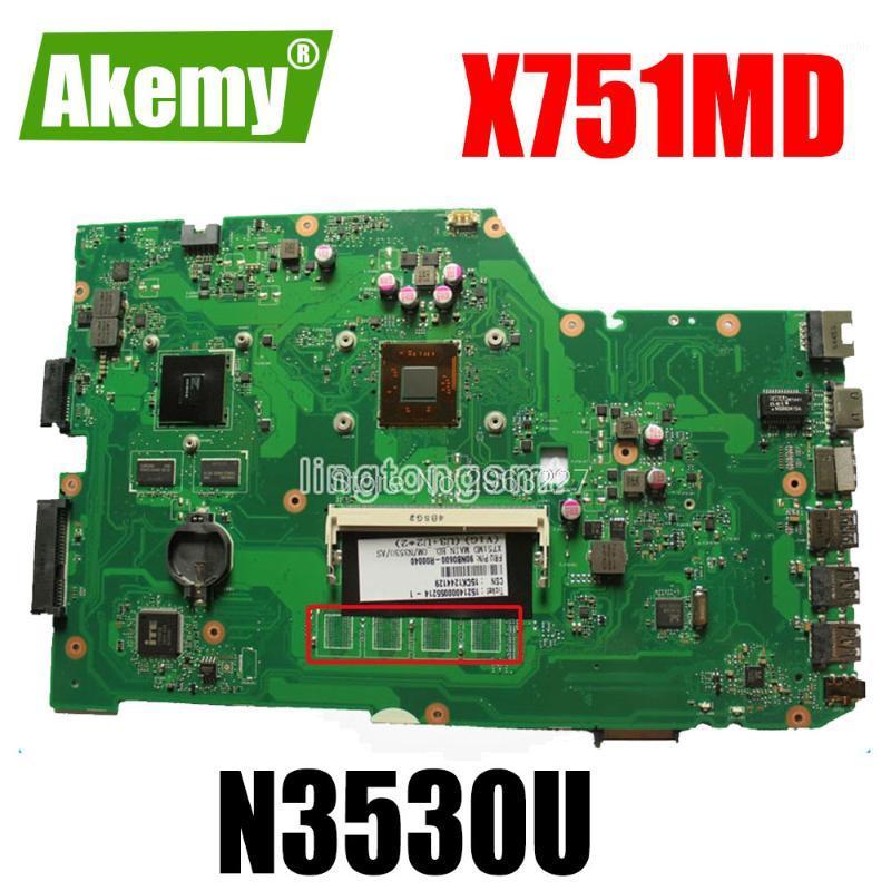 

X751MD Motherboard REV2.0 GT 820M N3530 For Asus X751MD Laptop motherboard Mainboard test 100% OK1
