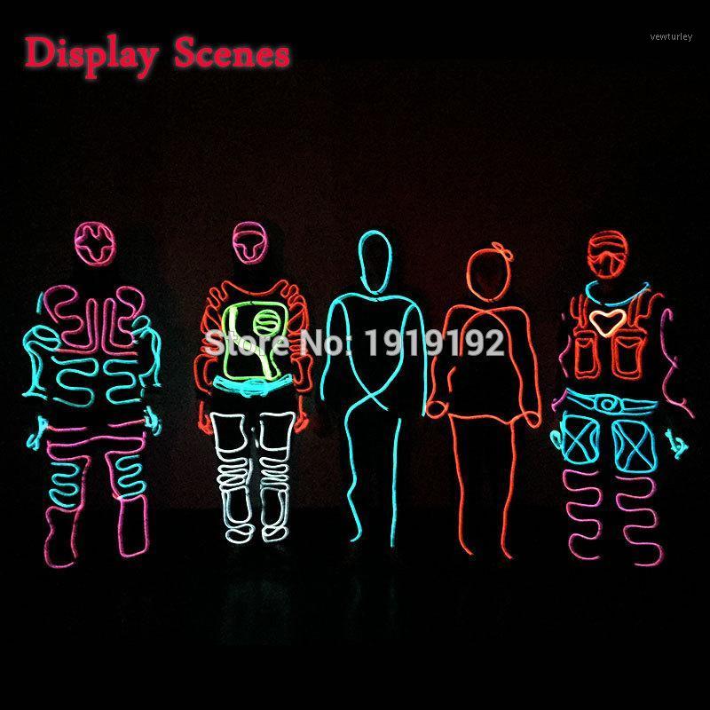 

LED Suits Luminous Costumes Illuminated Glowing Hooded Men EL Clothes Cold Strip Dance Fashion Talent Show LED Light Clothing1