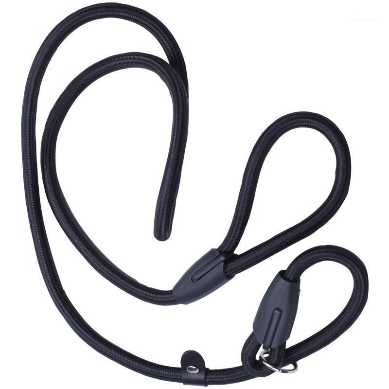 

52inch Strong Nylon Rope Pet Dog Slip Training Leash Walking Lead Collar (Black)1