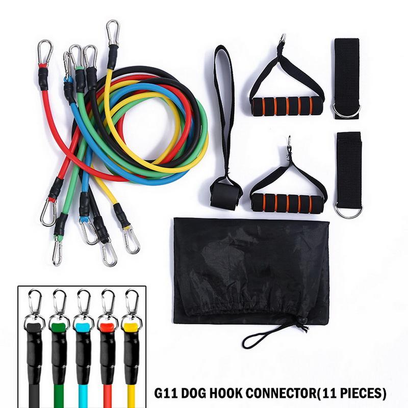 

11pcs/set Pull Rope Fitness Exercises Resistance Bands Latex Tubes Pedal Excerciser Body Training Workout Yoga