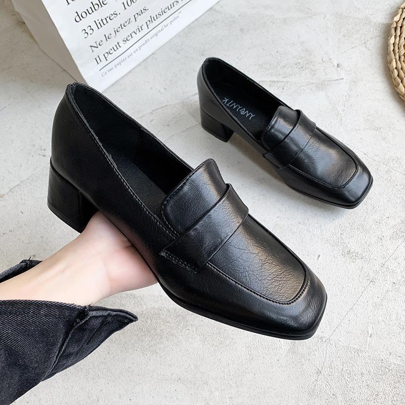 

Pumps 2020 Lady's Shoes New Autumn Waterproof Platform The Shallow Mouth Round Head High Heels Single Shoes Women's1, Black