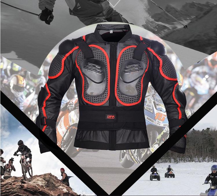 

Motorcycle armor suit racing car protective clothing sports outdoor protective gear jacket cycling clothing factory full, Black