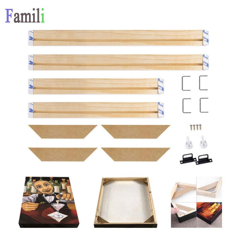 

DIY Wooden Canvas Frame For Oil Painting Canvas Print Painting Frames Gallery Stretcher Bar Christmas Decoration For Home