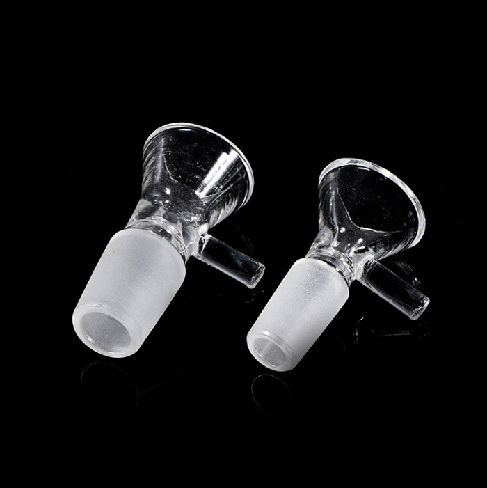

Wholesale High Quality Glass Bowls Hookahs Thick Round Filter Bowl With Handle 14mm 18mm Male Clear Color For Oil Rig Water Bong Smoking Tools In Stock