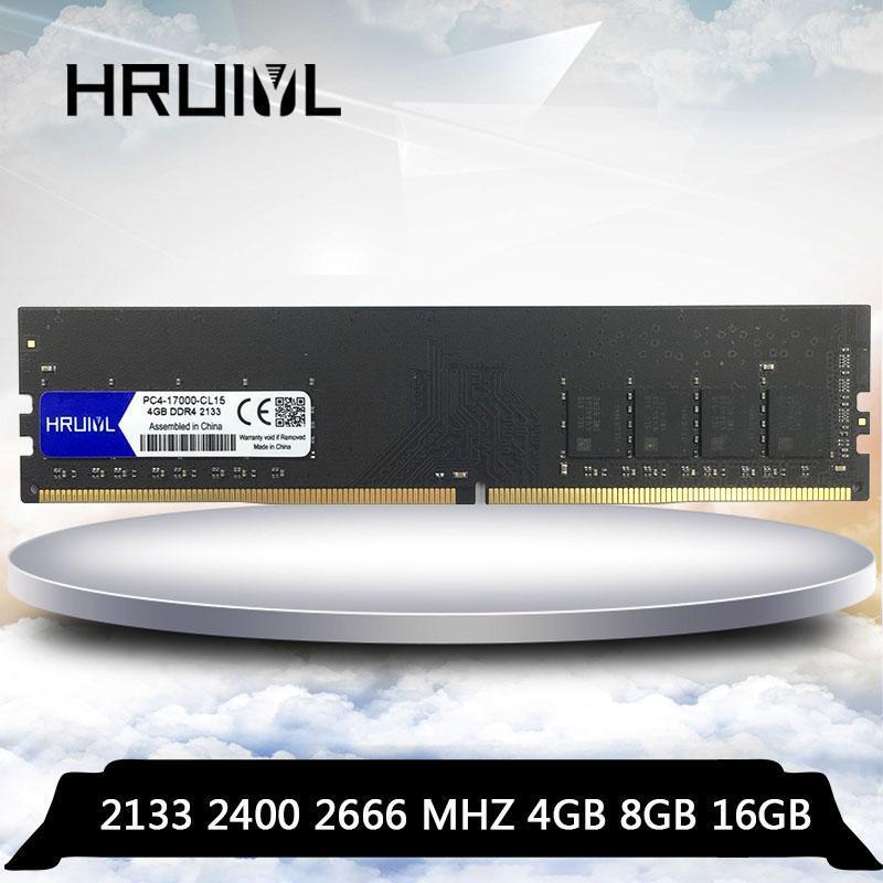 

HRUIYL PC Computer RAM DDR4 4GB 8GB 16GB 4G 8G 16G Memory DDR 4 PC4 2133 2400 2666 mhz Desktop Motherboard Memoria 288-pin1