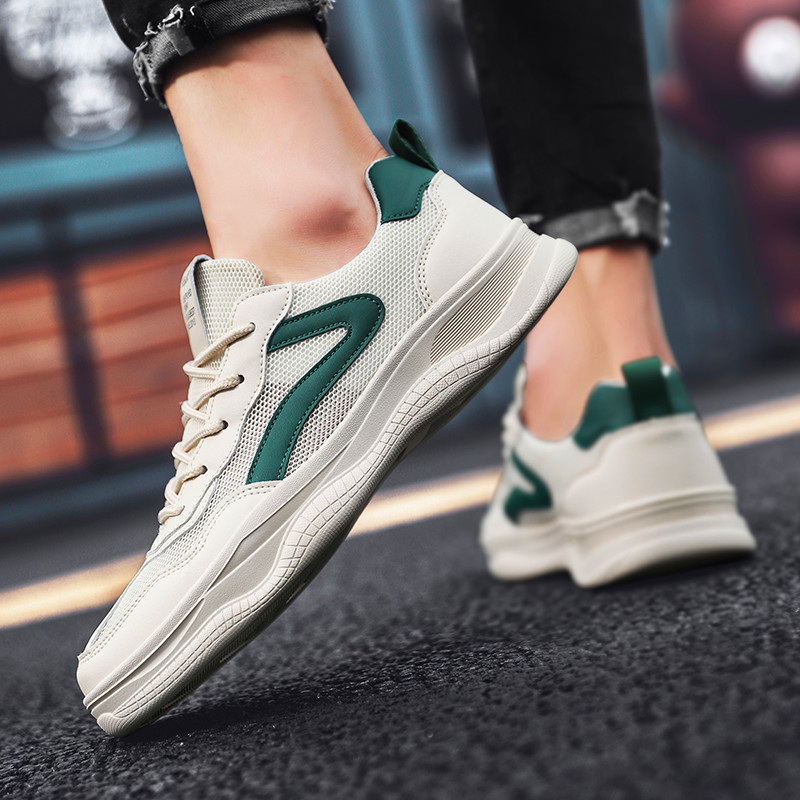 

Top quality New mesh breathable sports trend male shoes casual fashion comfortable, 124；black-124；