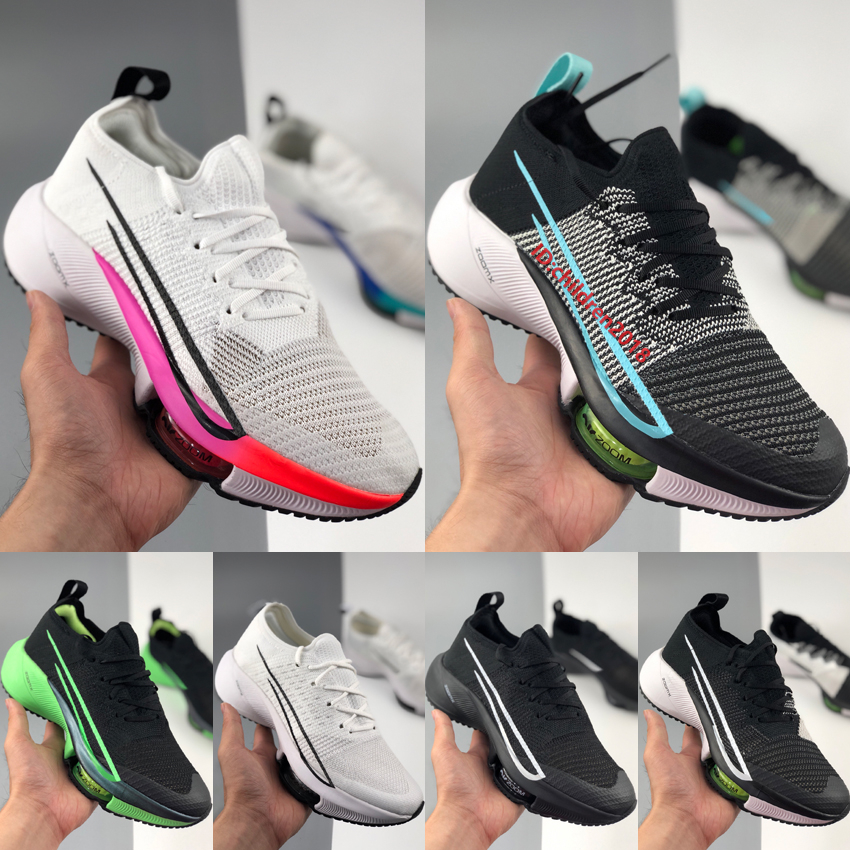 

Zoom Tempo NEXT% Marathon Running Shoes 2020 Knit White Black Hyper Violet Flash Crimson Spruce Aura Electric Green Mens Outdoor Sneakers