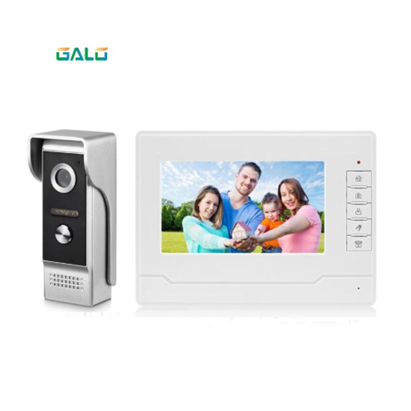 

7 Inch Wireless/WiFi Smart IP Video Door Phone Intercom System with IR Wired Doorbell Camera,Support Remote unlock