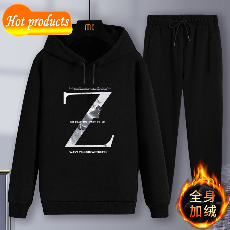

2021 (jacket Pants) Spring Long Manga Impression Hoodies Quality Hoodie Men Men's Clothing Sweatpants Size M-4xl IGKA, Black 2
