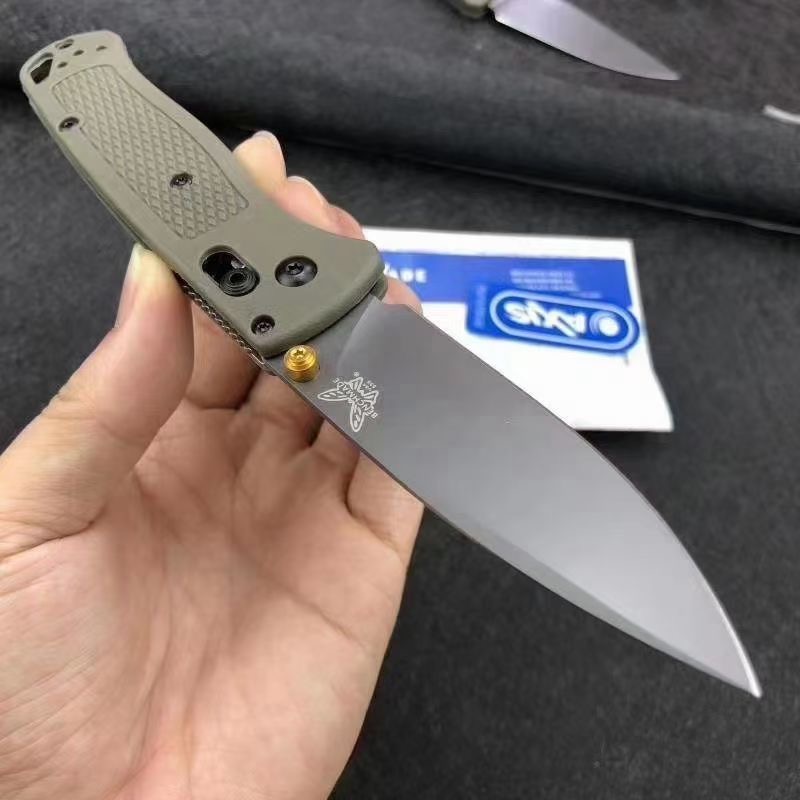 

Benchmade 535/535-1 Bugout Axis Folding Knife 3.4" S30V Satin Plain Blade G10 Handles Pocket Tactical Knives Outdoor Camping Hunting EDC TOOLs 537
