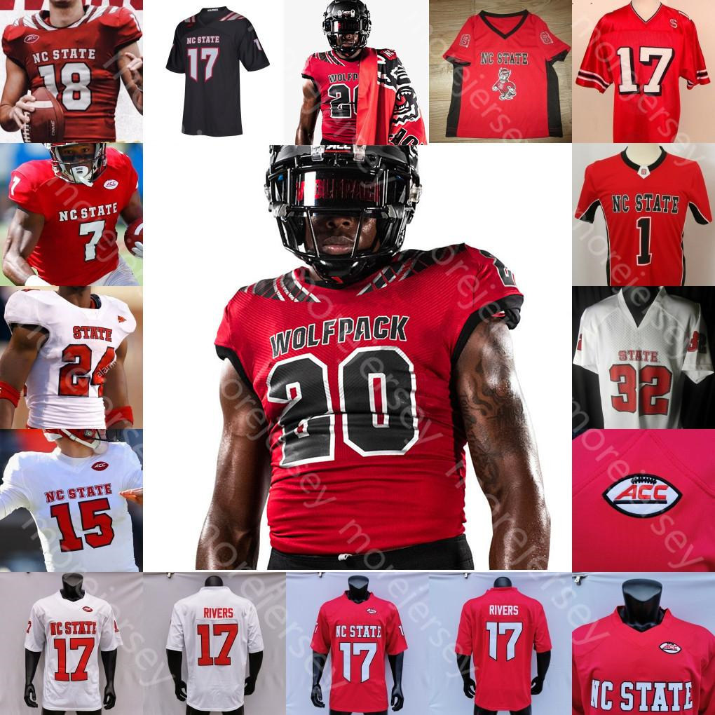 

Custom NC State North Carolina Wolfpack 2020 Blood Moon Football Jersey NCAA College Philip Rivers Wilson Leary McKay Knight Emezie Carter, White