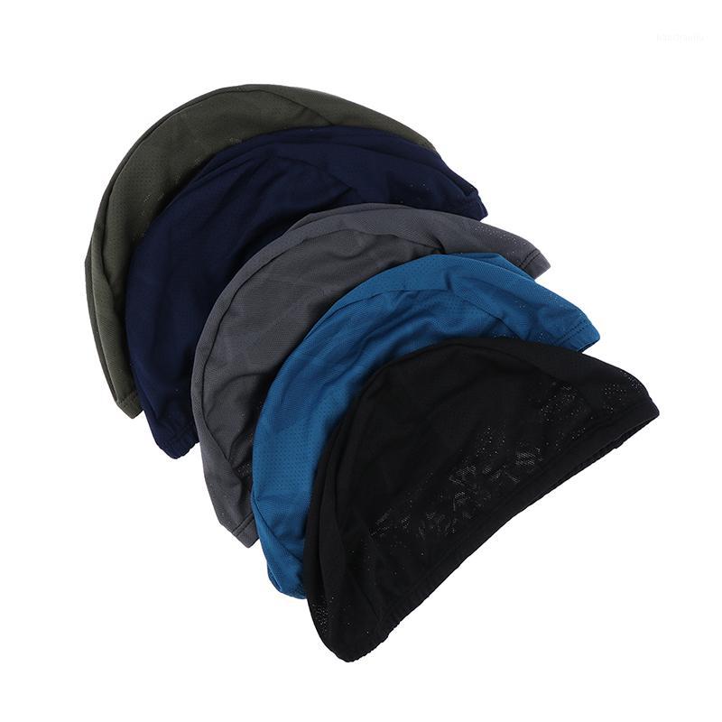 

1 Pcs Bike Motorcycle Riding Cap Geometric Perspiration Breathable Cap Sunscreen1, Black