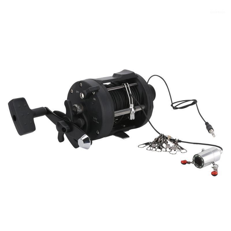 

GAMWATER 4.3 Inch Underwater Ice Fishing Video Camera Kit 8 Pcs IR LED Lights with Explosion fishing hooks Sea wheel1