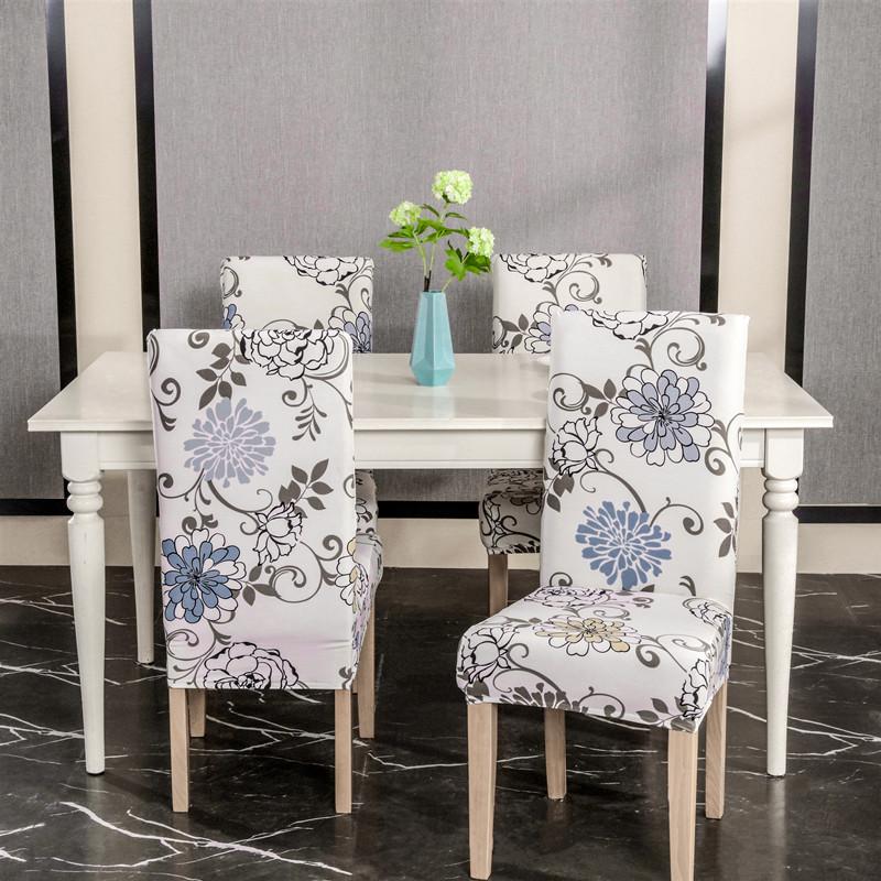 

1/2/4/6PCS Printed Chair Covers Stretch Dining Chair Slipcovers for Kithen Living Room Banquet Hotel Restaurant Home Decoration