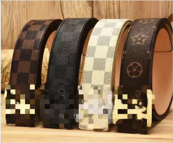 

Man Women Belts Fashion Belt Casual Smooth Buckle Belt Model Width High, Black;brown