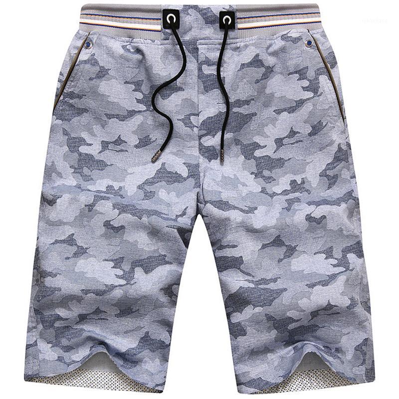 

Mens Shorts Knee Length Loose Camo Shorts Casual Summer Men's Beach Travel Camouflage for Men1, Gray