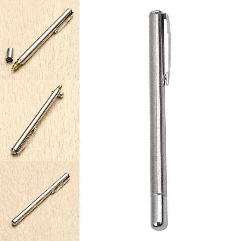 

1Pcs Instrument 6 Section Pointer Pen Stainless Pens Ballpoint Steel Supplies Teaching Kindergarten Statio A3A4, As shown