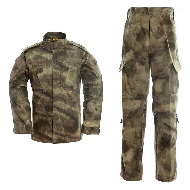 

Tactical Uniform Shirt + Pants Camo Camouflage ACU FG Combat Uniform US Army Clothing Suit Hunting Gear1, Black