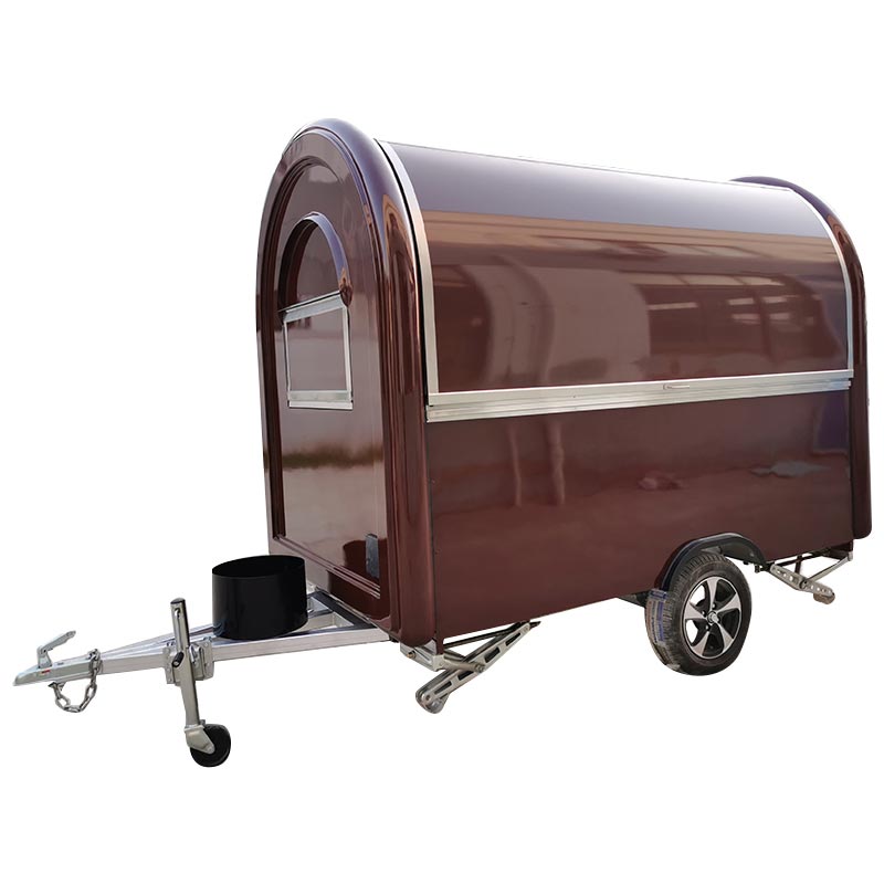 

Dark Red Food Truck Food Trailer