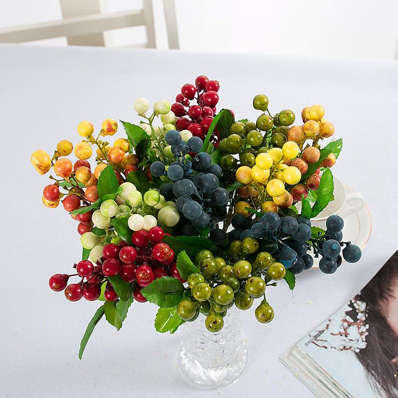 

Mini Silk Artificial Flowers Bouquet Wedding Decoration Flower For DIY Scrapbooking Handmade Flower Ball