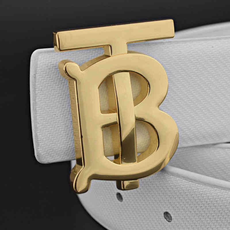 

new net 2022 Luxury Belt red men' leather mooth buckle white leiure B letter trouer belt fahion brand peronality, Black