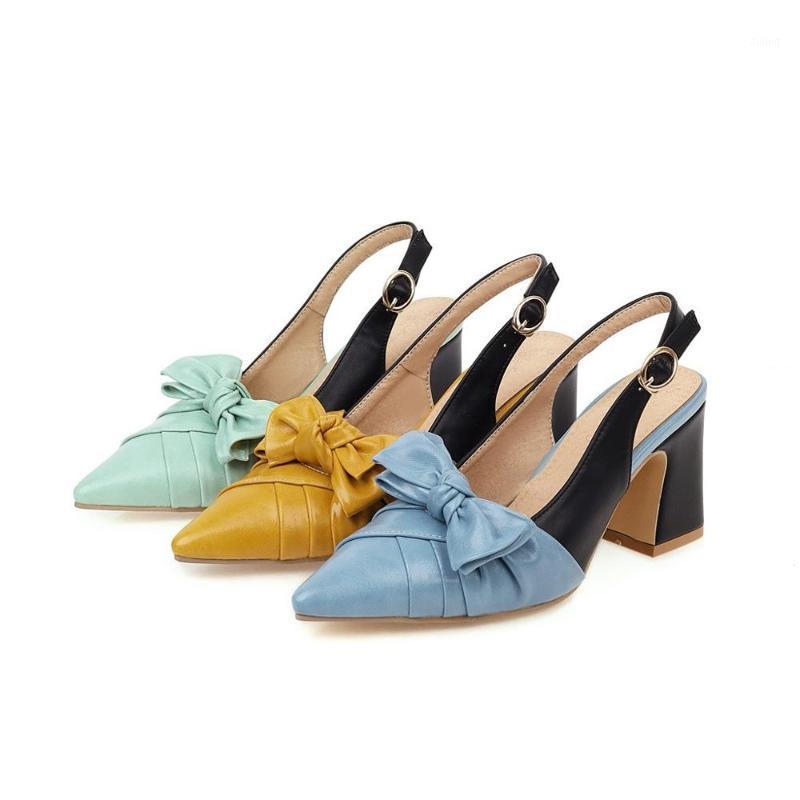 

PQECFS Big size 34-43 high quality 2020 summer new fashion women solid platform high heel sandals 3 colors1, Blue