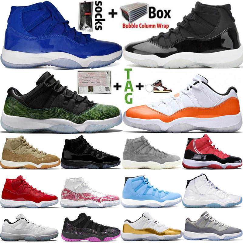 

2021 New Arrival High 11 11s Jumpman Mens Basketball Shoes Low 25th Anniversary Concord 45 Ovo Space Jam Women Sports Sneakers Size 13
