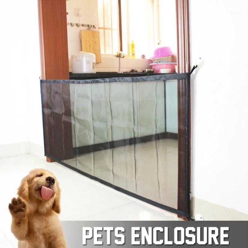 

Magic Dog Gate Ingenious Mesh Dog Fence For Indoor and Outdoor Safe Pet gate Safety Enclosure Pet supplies Dropshipping1