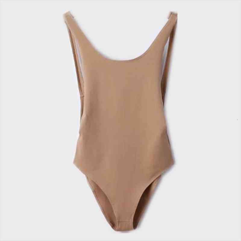 

Woman O Neck Hollow Out Back Spaghetti Strap Short Jumpsuit Playsuits Backless Bodysuit, Black;white