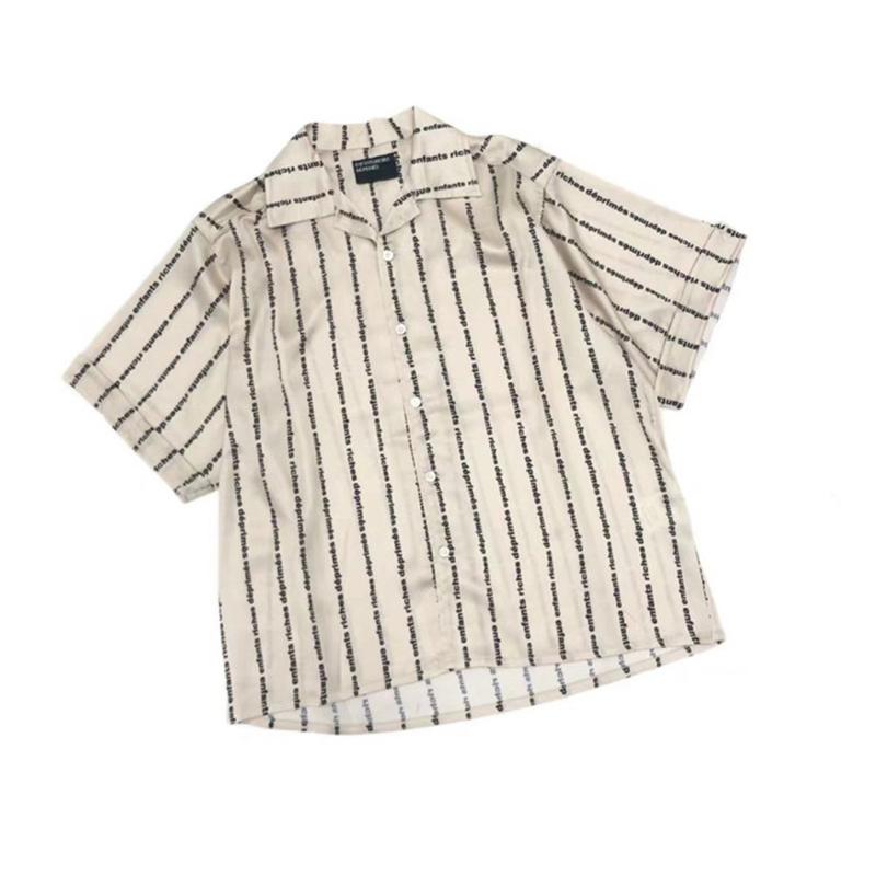 

Men' Casual Shirts Full Printing Logo Silk ERD Shirt Mens Women High-quality Top Tees E.R.D For Men Cotton