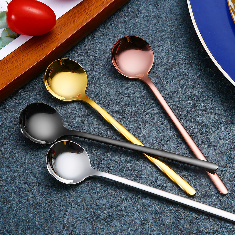

Hot Sales Mini Coffee Spoon Stainless Steel Tea Spoon Gold Stirring Teaspoon Bar Restaurant Kitchen supplies Christmas Birthday Party 374 N2