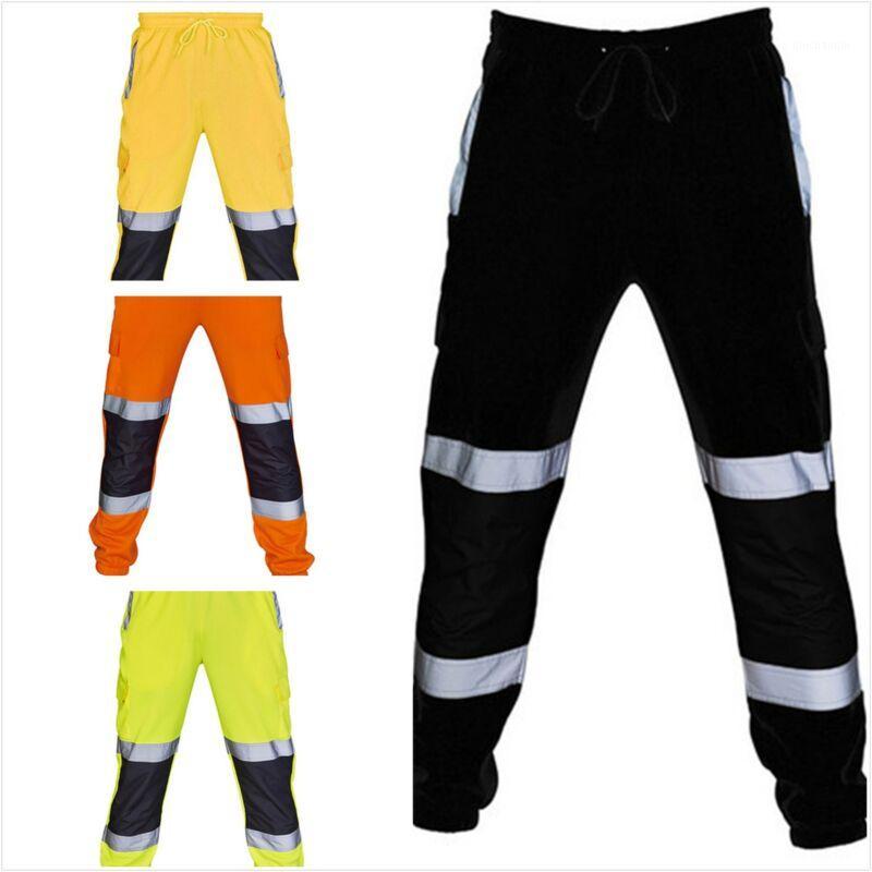 

Striped Reflective Pant Man 2020 Hip Hop Casual Joggers Sweatpants Trousers Male Street Fashion Men Trousers1, Black