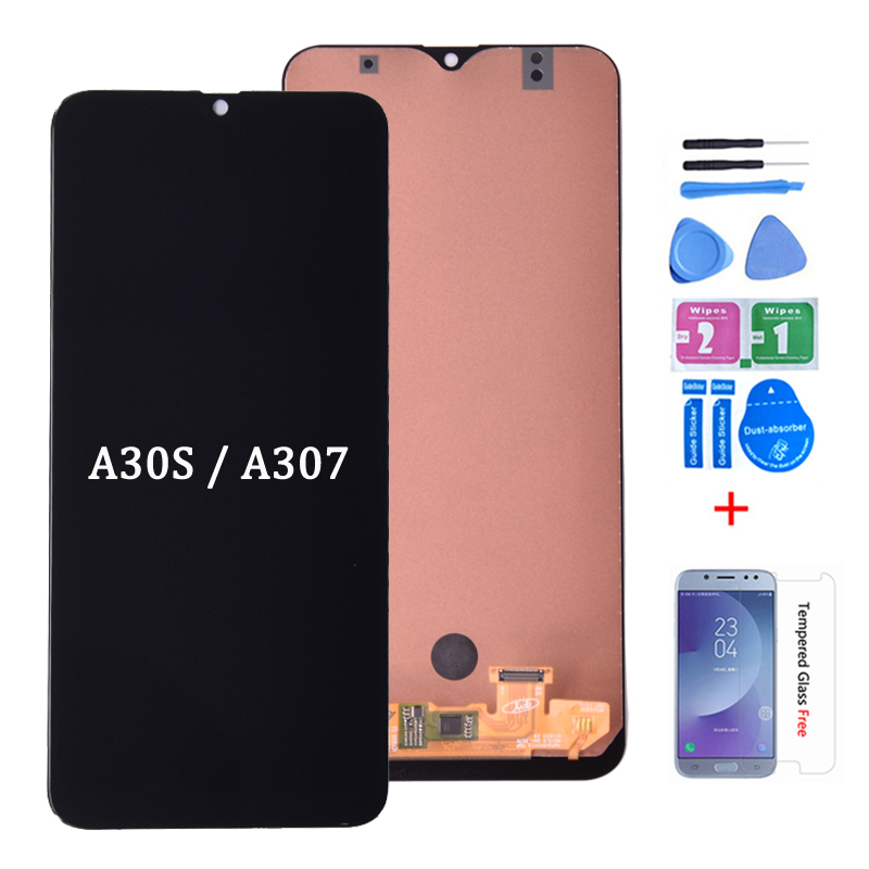 

Display For Samsung GALAXY A30S A307 LCD with Touch Screen Digitizer Assembly A307F A307FN A307G A307GN