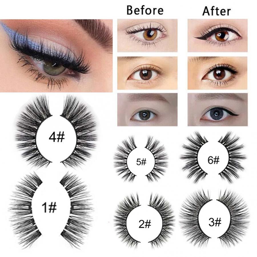 

Magnetic Liquid Eyeliner&False Eyelashes Longlasting Eye Makeup Tool Set With Tweezers Makeup False Eyelashes Tools, Type05
