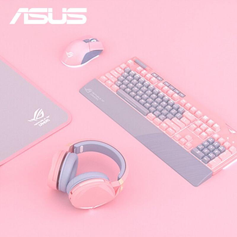 

Original ASUS ROG Strix Flare PNK LTD mechanical gaming keyboard with Cherry MX switches,dedicated media keys for gaming
