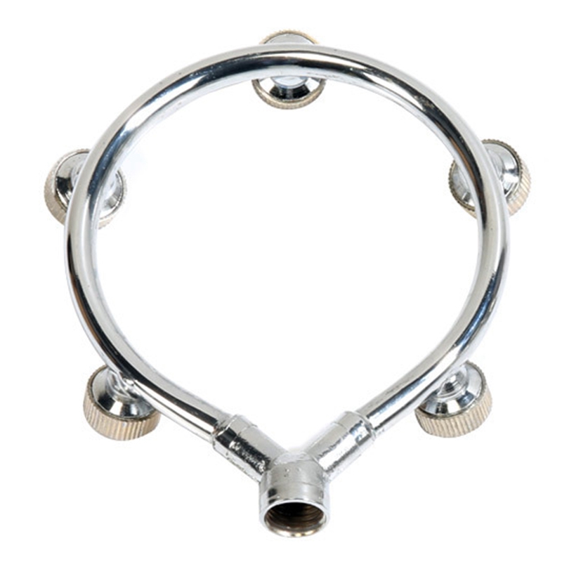 

Stainless Steel Fan Ring with 5 Nozzle Seats Sprayer Mist Fan Ring Water Sprayer Fine Fog