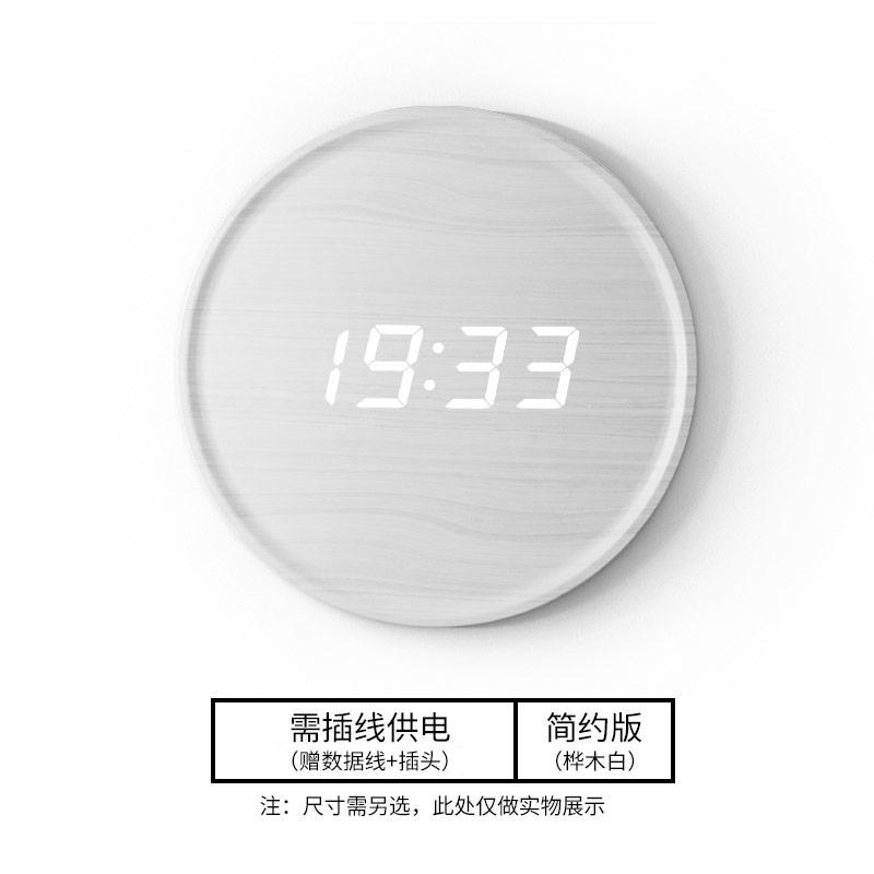 

Classic Digital Wall Clock Design Cute Wooden Creative Metal Wall Clocks Living Room Relogio De Parede Home Decoration EA60WC